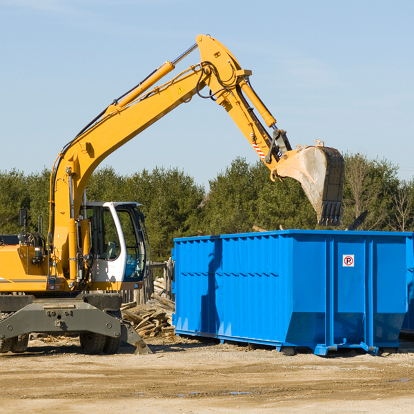 what size residential dumpster rentals are available in Huxley